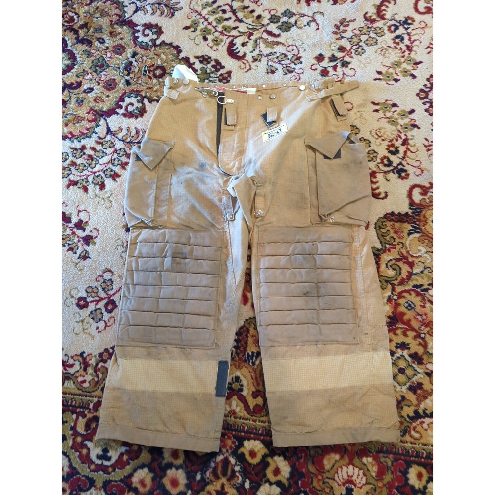 Retired Firefighter Gear Turnout Pants FIRE USED Size 40 X 28 SHELL ONLY!!‎